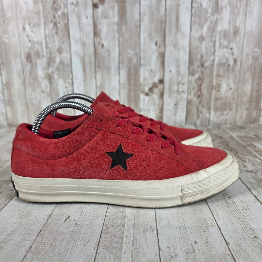 Converse One Star Suede Red Low Top‎ Sneakers Women's Size 7 US 9 UK 40 EUR